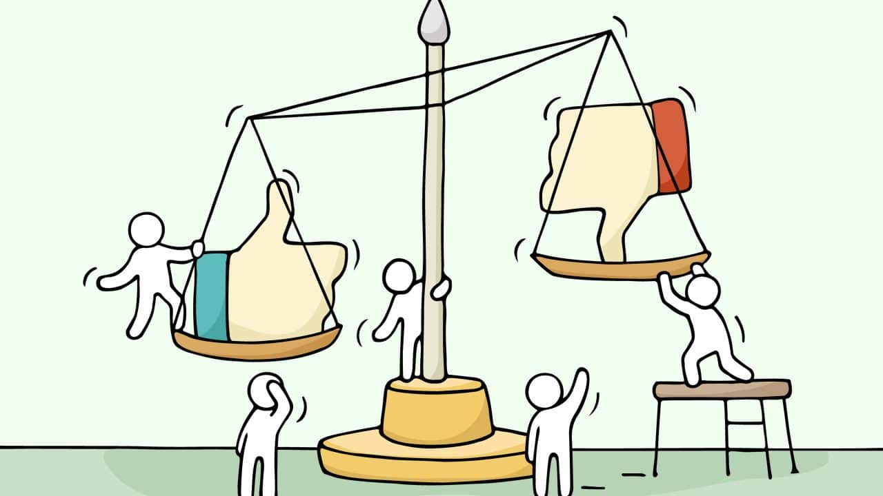 Sketch of working little people with scale